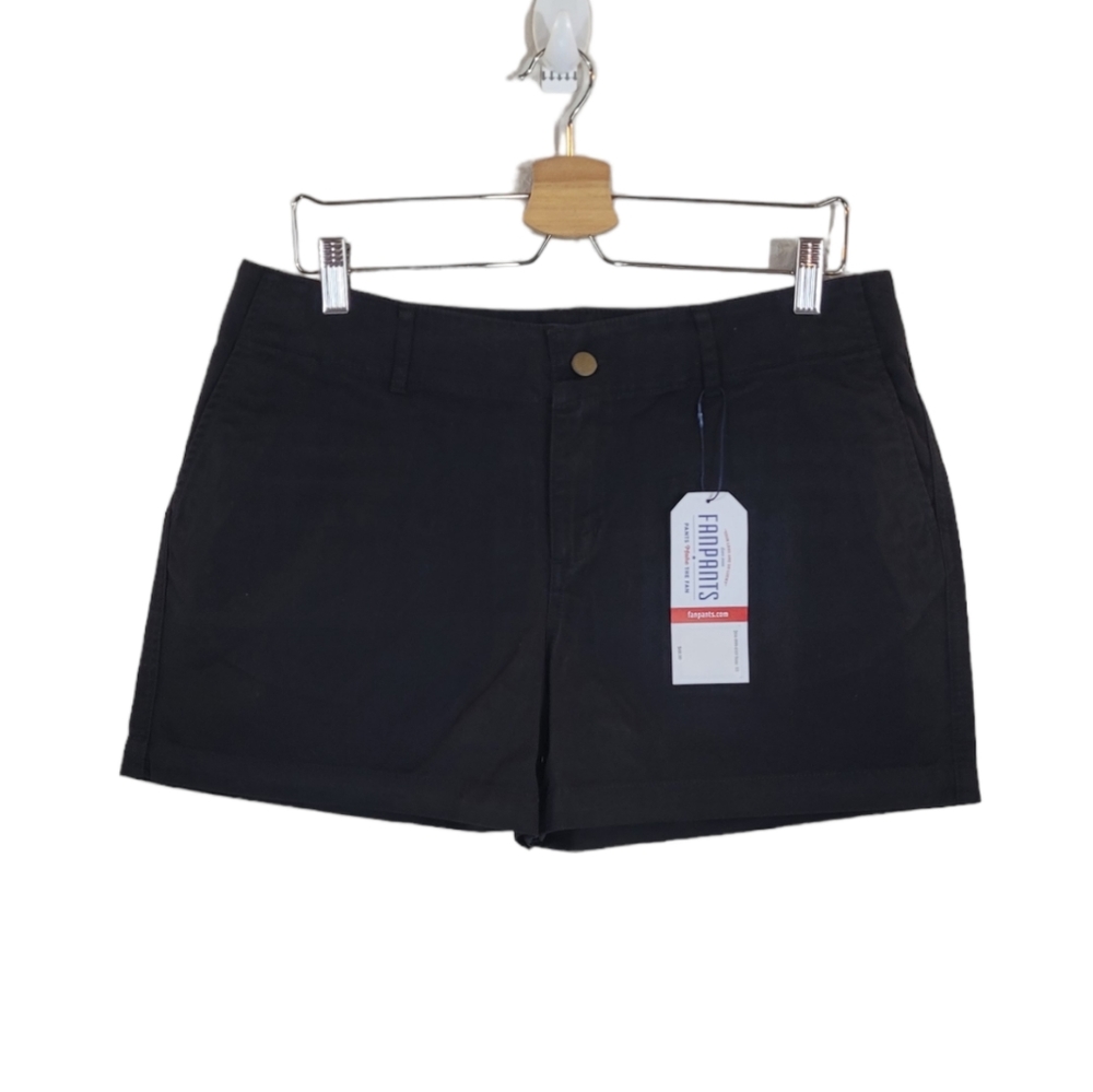 FANPANTS by‎ Pennington & Bailes Black Solid Shorts Size 12